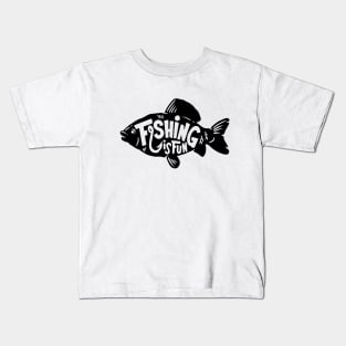 Fishing is fun Kids T-Shirt